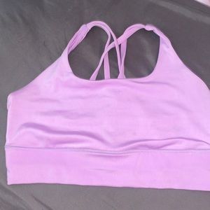 Light purple sports bra
